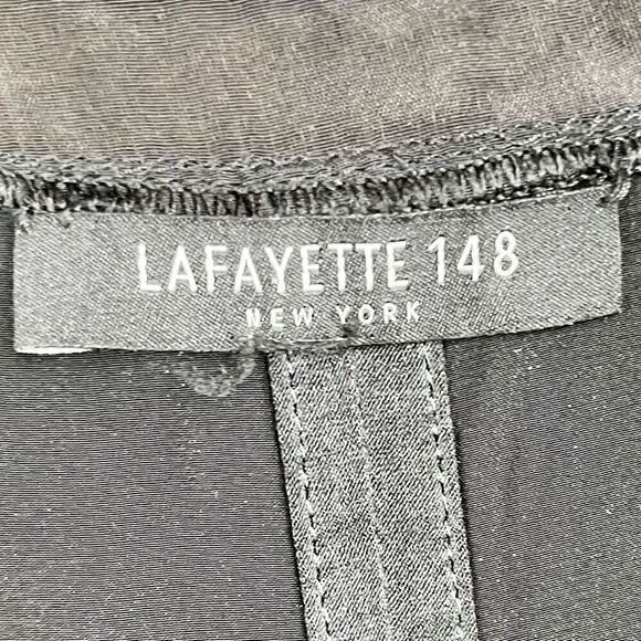 Lafayette 148 New York Silk Perla Luxe Charmeuse Tank Top Blouse - Picture 8 of 10